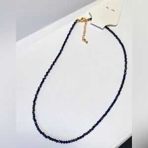 Blue Lapis Beaded Necklace